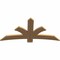 Ekena Millwork Davenport Timber Gable Bracket, Western Red Cedar, 60"W x 30"H x 1 1/2"D x 5 1/2"F, 12/12 Pitch GBW060X30X0206DAV00SWR - alternate 2